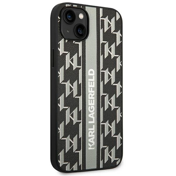 Karl Lagerfeld KLHCP14MPGKLSKG iPhone 14 Plus 6.7 "hardcase gray / gray Monogram Stripeeng