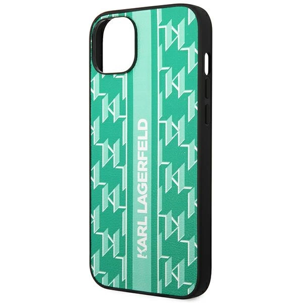 Karl Lagerfeld KLHCP14MPGKLSKN iPhone 14 Plus 6.7 "hardcase green / green Monogram Stripeeng