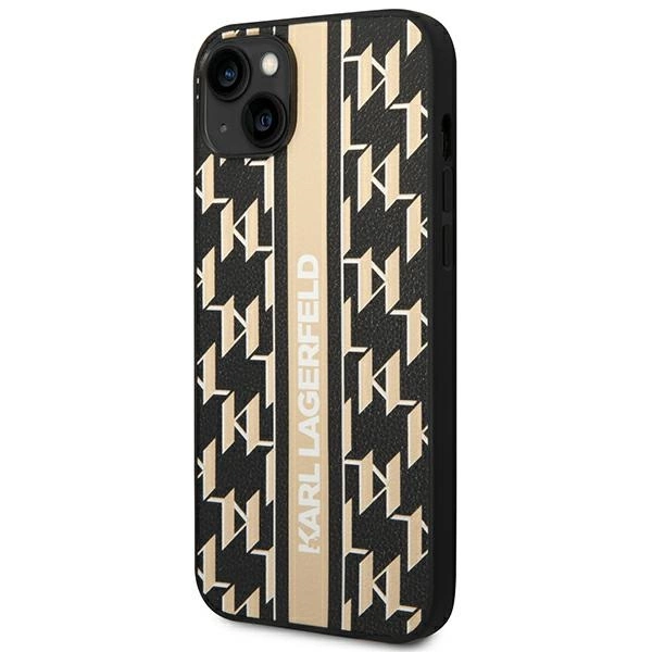 Karl Lagerfeld KLHCP14MPGKLSKW iPhone 14 Plus 6,7 "hardcase brown / brown Monogram Stripeeng