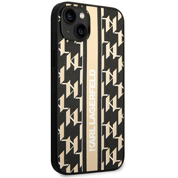 Karl Lagerfeld KLHCP14MPGKLSKW iPhone 14 Plus 6,7 "hardcase brown / brown Monogram Stripeeng
