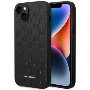 Karl Lagerfeld KLHCP14MSAKLHPK iPhone 14 Plus 6.7 "hardcase black / black Saffiano Mono Metal Logoeng