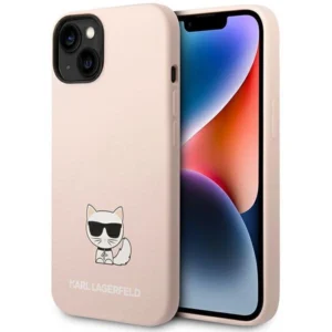 Karl Lagerfeld KLHCP14MSLCTPI iPhone 14 Plus 6.7 "hardcase light pink / light pink Silicone Choupette Bodyeng