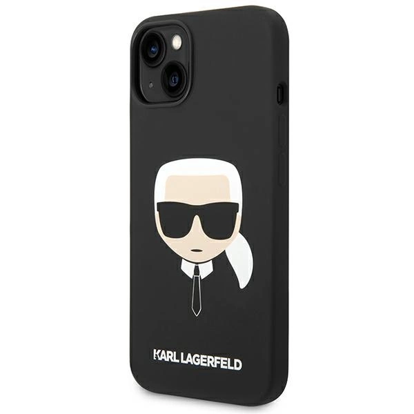 Karl Lagerfeld KLHCP14MSLKHBK iPhone 14 Plus 6.7 "hardcase black / black Silicone Karl`s Headeng