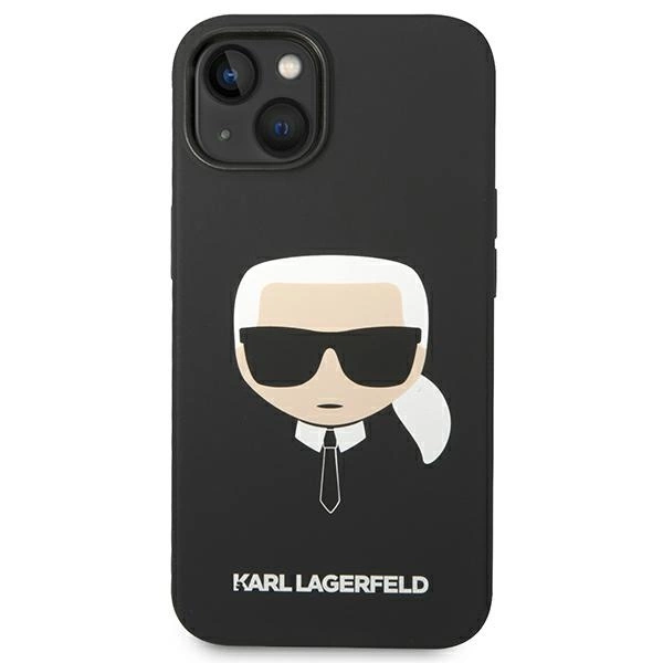 Karl Lagerfeld KLHCP14MSLKHBK iPhone 14 Plus 6.7 "hardcase black / black Silicone Karl`s Headeng
