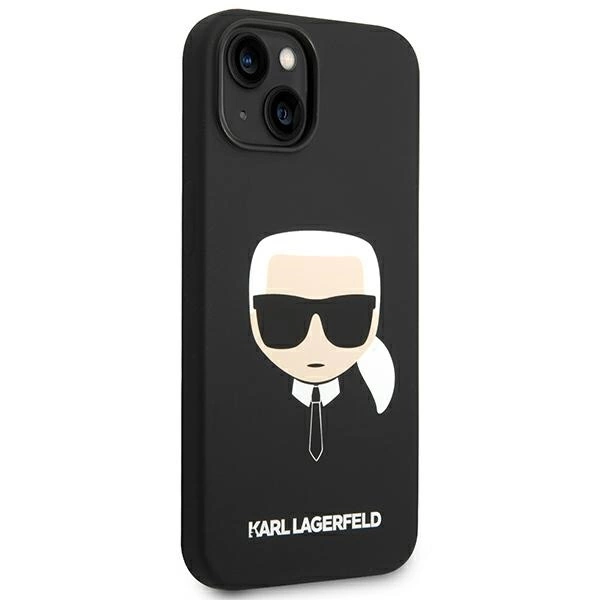 Karl Lagerfeld KLHCP14MSLKHBK iPhone 14 Plus 6.7 "hardcase black / black Silicone Karl`s Headeng