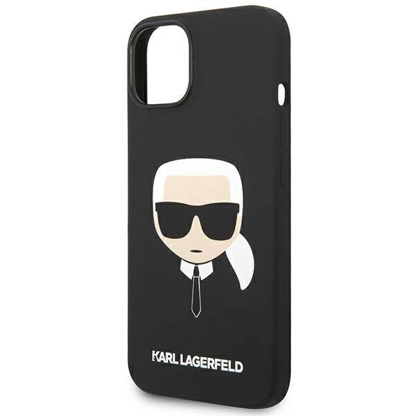 Karl Lagerfeld KLHCP14MSLKHBK iPhone 14 Plus 6.7 "hardcase black / black Silicone Karl`s Headeng