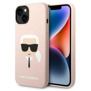 Karl Lagerfeld KLHCP14MSLKHLP iPhone 14 Plus 6.7 "hardcase pink / pink Silicone Karl's Headeng