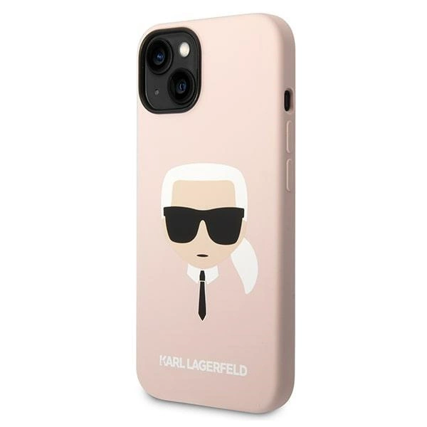 Karl Lagerfeld KLHCP14MSLKHLP iPhone 14 Plus 6.7 "hardcase pink / pink Silicone Karl's Headeng