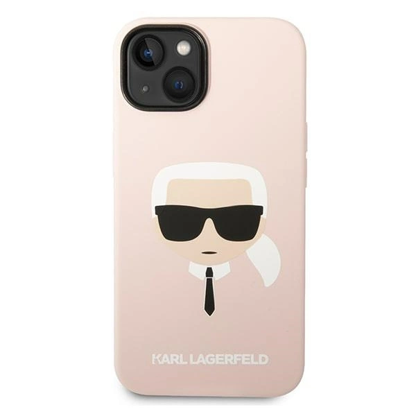 Karl Lagerfeld KLHCP14MSLKHLP iPhone 14 Plus 6.7 "hardcase pink / pink Silicone Karl's Headeng