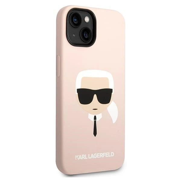 Karl Lagerfeld KLHCP14MSLKHLP iPhone 14 Plus 6.7 "hardcase pink / pink Silicone Karl's Headeng