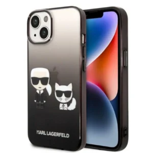 Karl Lagerfeld KLHCP14MTGKCK iPhone 14 Plus 6,7 "hardcase black / black Gradient Ikonik Karl & Choupetteeng