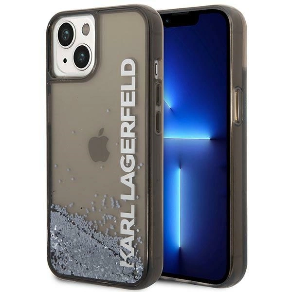 Karl Lagerfeld KLHCP14SLCKVK iPhone 14 6.1 "black / black hardcase Liquid Glitter Elongeng
