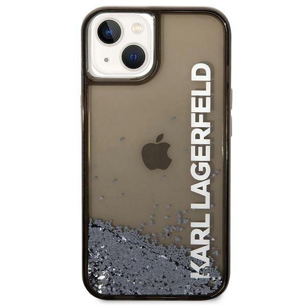 Karl Lagerfeld KLHCP14SLCKVK iPhone 14 6.1 "black / black hardcase Liquid Glitter Elongeng