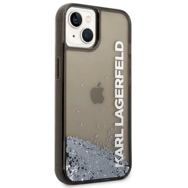 Karl Lagerfeld KLHCP14SLCKVK iPhone 14 6.1 "black / black hardcase Liquid Glitter Elongeng
