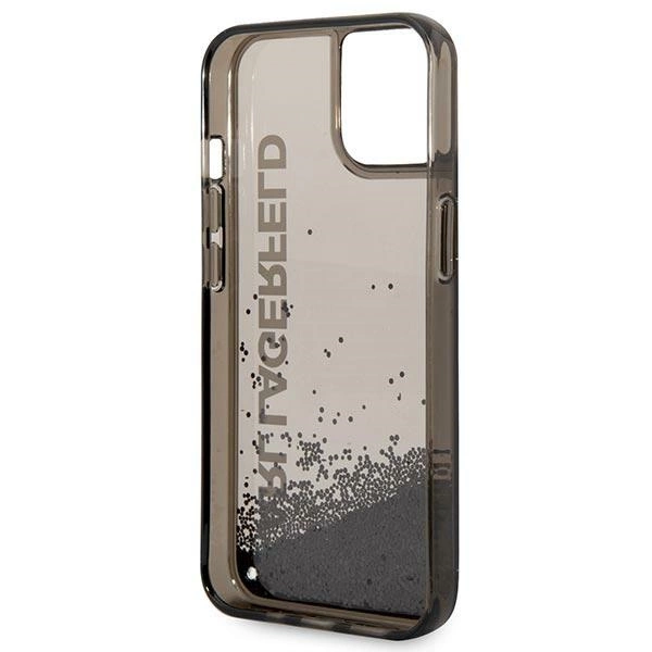 Karl Lagerfeld KLHCP14SLCKVK iPhone 14 6.1 "black / black hardcase Liquid Glitter Elongeng
