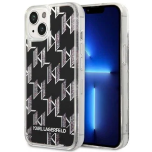 Karl Lagerfeld KLHCP14SLMNMK iPhone 14 6.1 "hardcase black / black Liquid Glitter Monogrameng