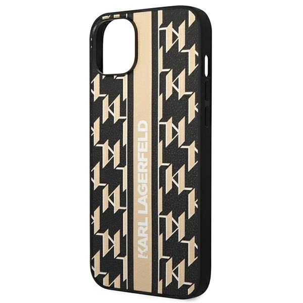 Karl Lagerfeld KLHCP14SPGKLSKW iPhone 14 6.1 "hardcase brown / brown Monogram Stripeeng