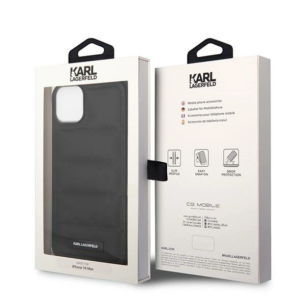 122885_8 Karl Lagerfeld KLHCP14SPSQAK iPhone 14 6,1" hardcase czarny/black Puffy Elongated Logoeng