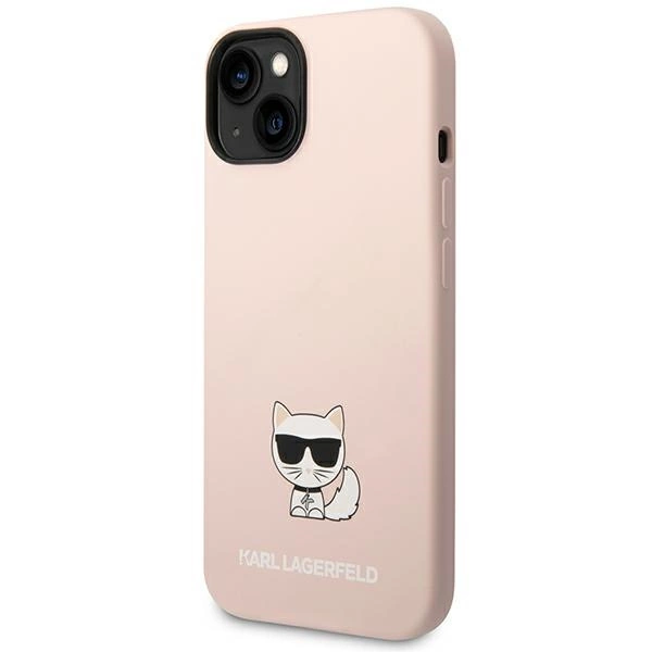 Karl Lagerfeld KLHCP14SSLCTPI iPhone 14 6.1 "hardcase light pink / light pink Silicone Choupette Bodyeng