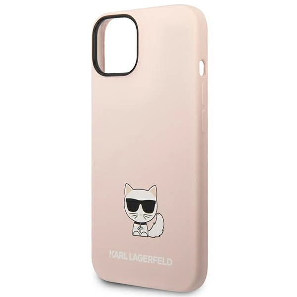 Karl Lagerfeld KLHCP14SSLCTPI iPhone 14 6.1 "hardcase light pink / light pink Silicone Choupette Bodyeng