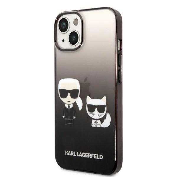 Karl Lagerfeld KLHCP14STGKCK iPhone 14 6,1 "hardcase black / black Gradient Ikonik Karl & Choupetteeng