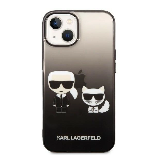 Karl Lagerfeld KLHCP14STGKCK iPhone 14 6,1 "hardcase black / black Gradient Ikonik Karl & Choupetteeng