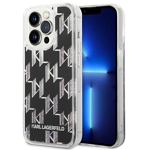 Karl Lagerfeld KLHCP14XLMNMK iPhone 14 Pro Max 6.7 "hardcase black / black Liquid Glitter Monogrameng