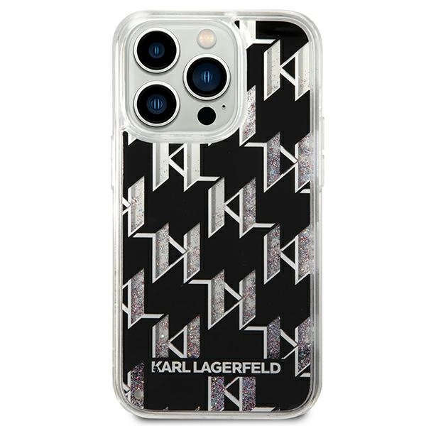Karl Lagerfeld KLHCP14XLMNMK iPhone 14 Pro Max 6.7 "hardcase black / black Liquid Glitter Monogrameng