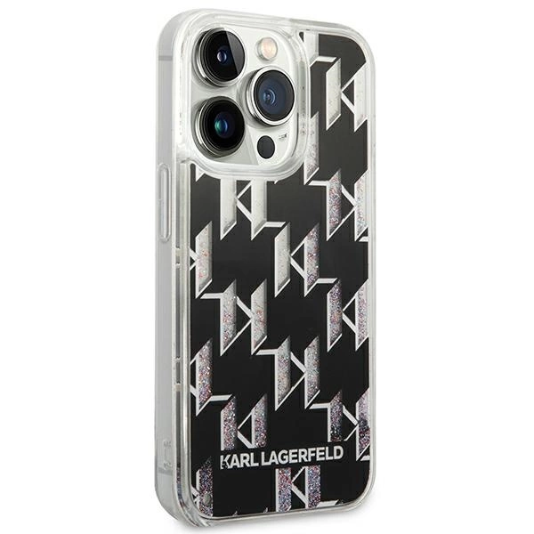 Karl Lagerfeld KLHCP14XLMNMK iPhone 14 Pro Max 6.7 "hardcase black / black Liquid Glitter Monogrameng