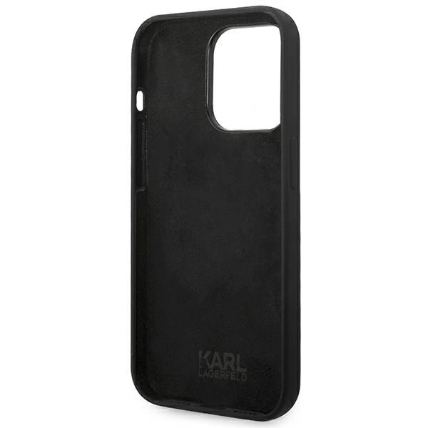 Karl Lagerfeld KLHCP14XSLCTBK iPhone 14 Pro Max 6.7 "hardcase black / black Silicone Choupette Bodyeng