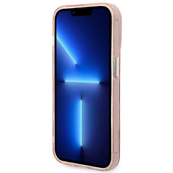 Karl Lagerfeld KLHMP14LHKCP iPhone 14 Pro 6.1" hardcase pink/pink Karl & Choupette Aluminum Magsafeeng