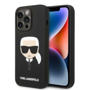 Karl Lagerfeld KLHMP14LSLKHBK iPhone 14 Pro 6.1 "hardcase black / black Silicone Karl`s Head Magsafeeng