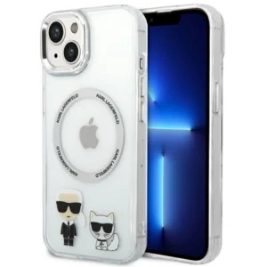 Karl Lagerfeld KLHMP14MHKCT iPhone 14 Plus 6.7 "hardcase transparent / transparent Karl & Choupette Aluminum Magsafeeng