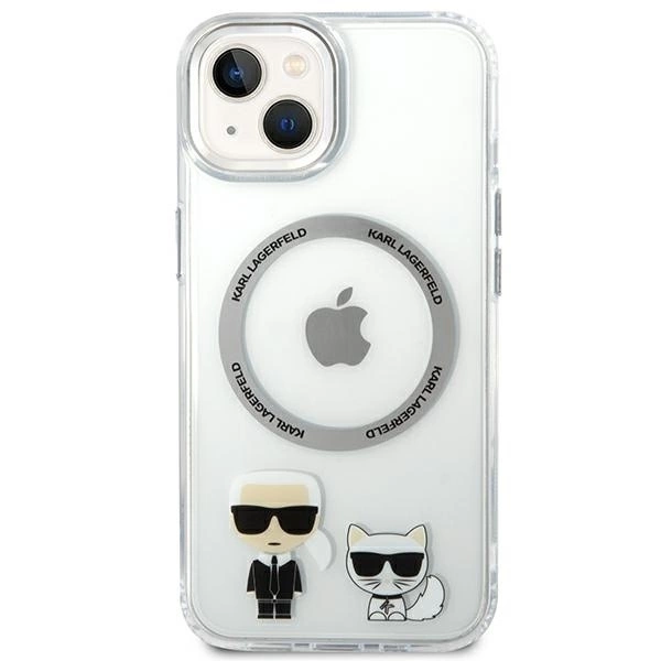 Karl Lagerfeld KLHMP14MHKCT iPhone 14 Plus 6.7 "hardcase transparent / transparent Karl & Choupette Aluminum Magsafeeng