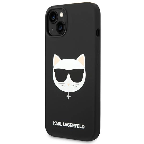 Karl Lagerfeld KLHMP14MSLCHBK iPhone 14 Plus 6.7 "hardcase black / black Silicone Choupette Head Magsafeeng