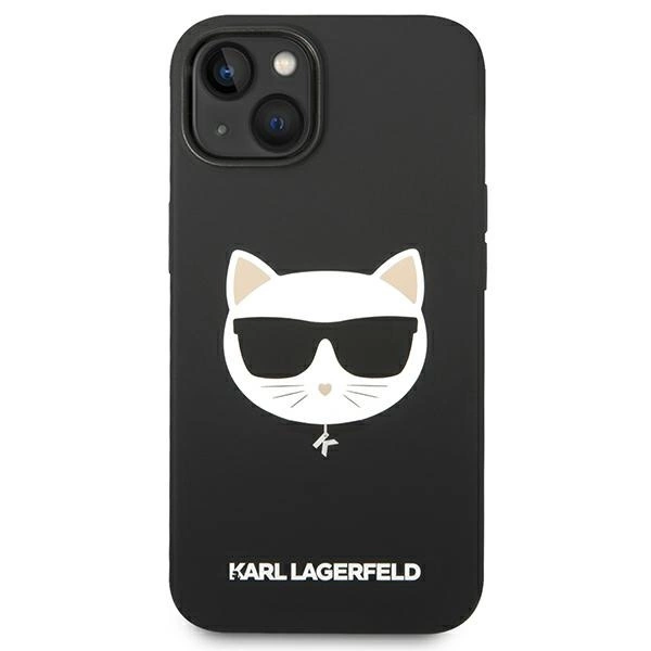 Karl Lagerfeld KLHMP14MSLCHBK iPhone 14 Plus 6.7 "hardcase black / black Silicone Choupette Head Magsafeeng