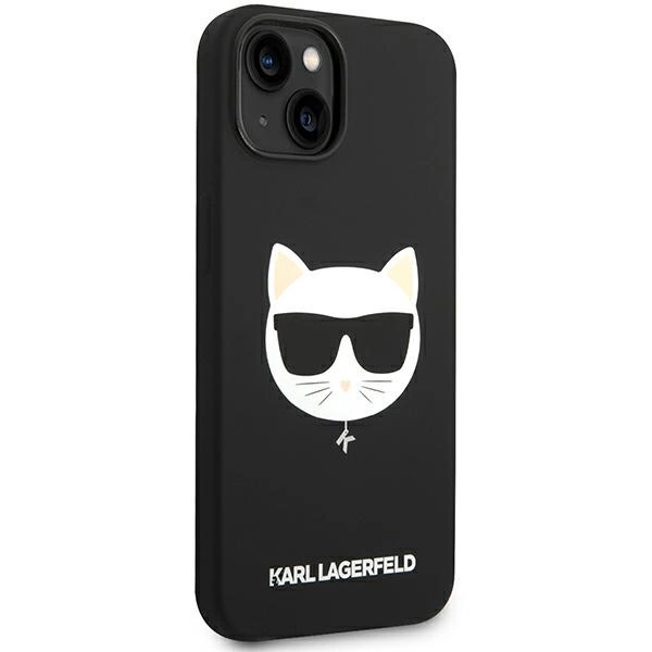 Karl Lagerfeld KLHMP14MSLCHBK iPhone 14 Plus 6.7 "hardcase black / black Silicone Choupette Head Magsafeeng