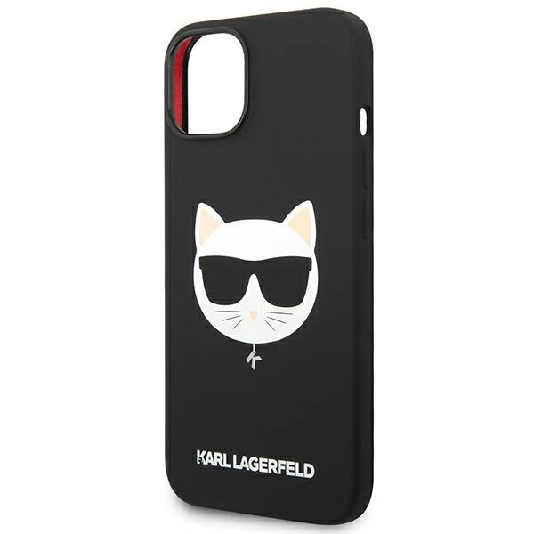 Karl Lagerfeld KLHMP14MSLCHBK iPhone 14 Plus 6.7 "hardcase black / black Silicone Choupette Head Magsafeeng