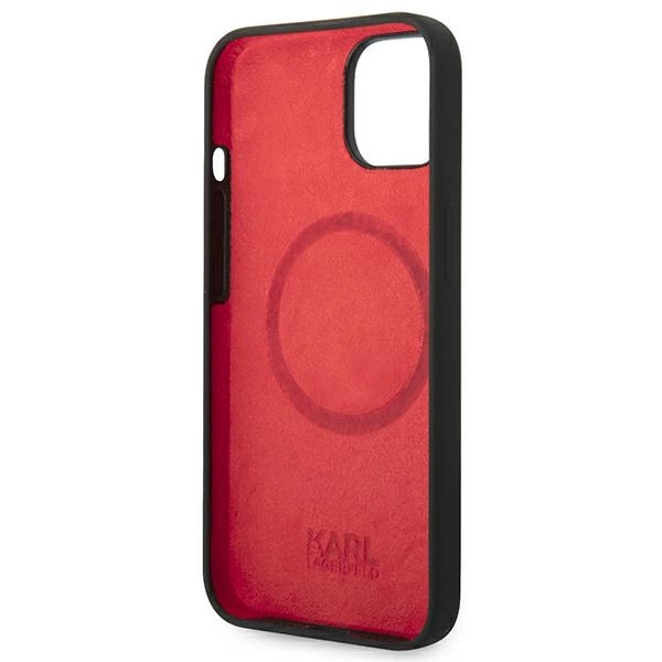 Karl Lagerfeld KLHMP14MSLCHBK iPhone 14 Plus 6.7 "hardcase black / black Silicone Choupette Head Magsafeeng