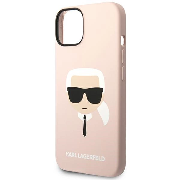 Karl Lagerfeld KLHMP14SSLKHLP iPhone 14 6.1 "hardcase light pink / light pink Silicone Karl`s Head Magsafeeng