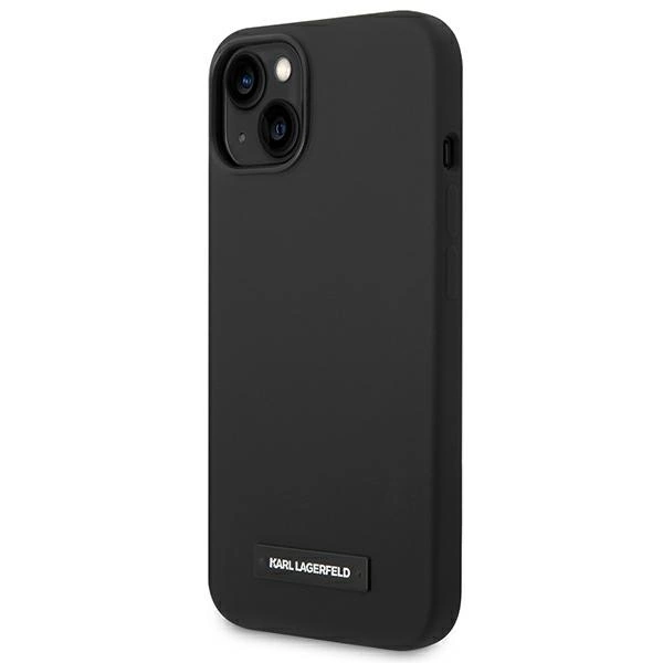 Karl Lagerfeld KLHMP14SSLMP1K iPhone 14 6,1" hardcase czarny/black Silicone Plaque Magsafeeng