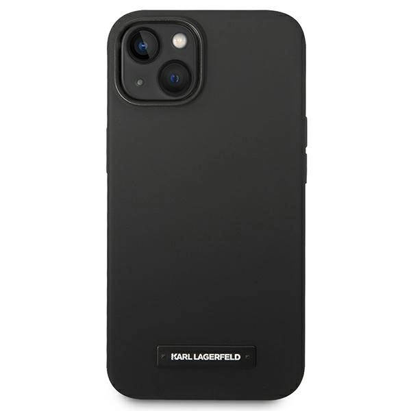 Karl Lagerfeld KLHMP14SSLMP1K iPhone 14 6,1" hardcase czarny/black Silicone Plaque Magsafeeng