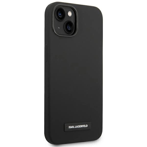 Karl Lagerfeld KLHMP14SSLMP1K iPhone 14 6,1" hardcase czarny/black Silicone Plaque Magsafeeng