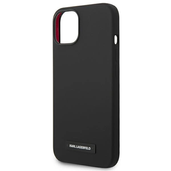 Karl Lagerfeld KLHMP14SSLMP1K iPhone 14 6,1" hardcase czarny/black Silicone Plaque Magsafeeng