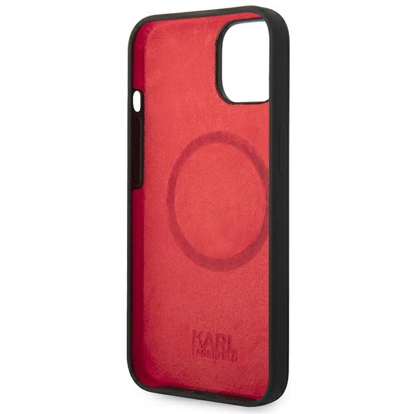 Karl Lagerfeld KLHMP14SSLMP1K iPhone 14 6,1" hardcase czarny/black Silicone Plaque Magsafeeng