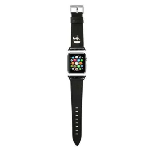 Karl Lagerfeld KLAWLOKHK Apple Watch 42/44 / 45mm black / black strap Saffiano Karl Headseng