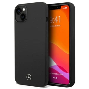 Mercedes Silicone Line case for iPhone 14 Plus - blackeng