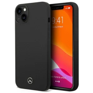 Mercedes Silicone Line MagSafe case for iPhone 14 Plus - blackeng
