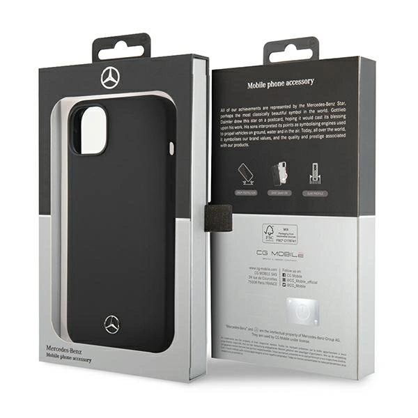 Mercedes Silicone Line MagSafe case for iPhone 14 - blackeng