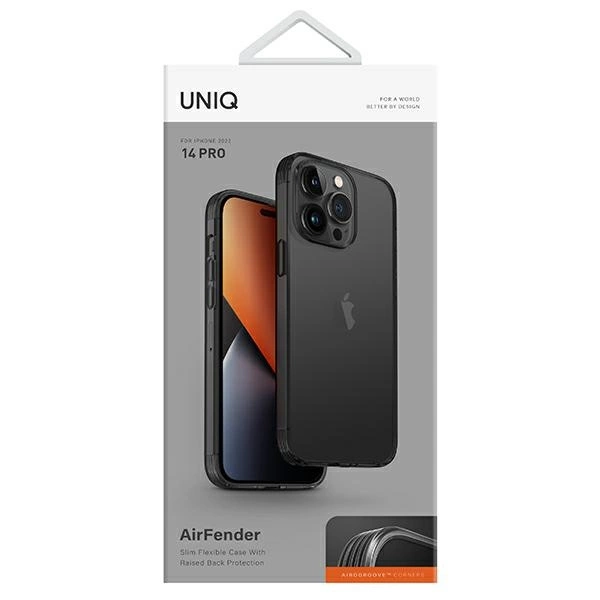Uniq Air Fender case for iPhone 14 Pro - grayeng